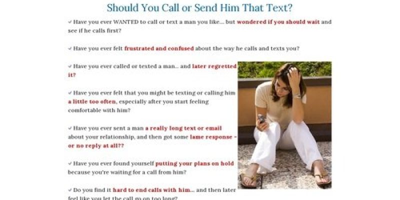 Calling Men: The Complete Guide To Calling, Emailing, And Texting Men