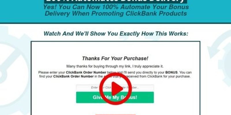 ClickBank Bonus Automator — ClickBank Bonus Automator