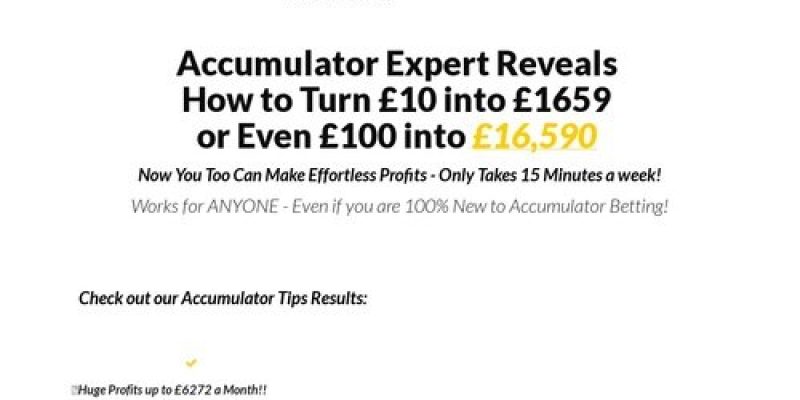 New! Accatipster – This Year’s Hottest Accumulator Offer!