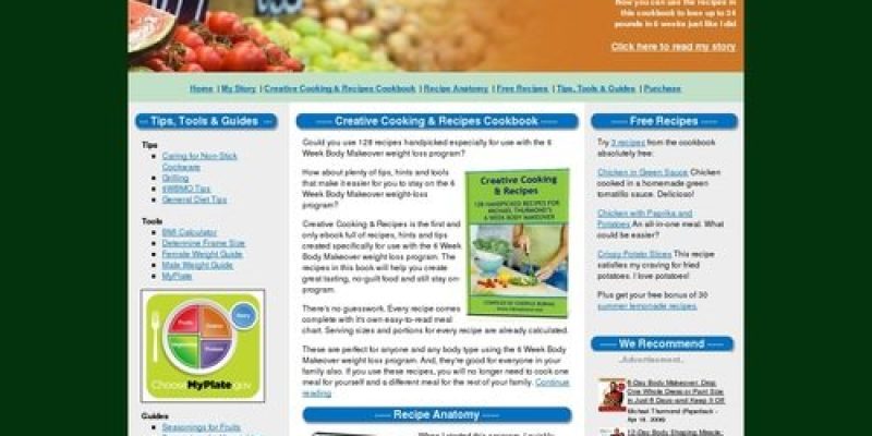 Recipes for the 6 Week Body Makeover Weight Loss Program