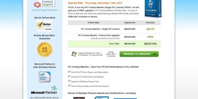 Clean My PC – Purchase PC Tuneup Maestro | CompuClever
