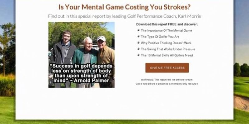 Golf Mental Game Products By Karl Morris – MIND FACTOR International