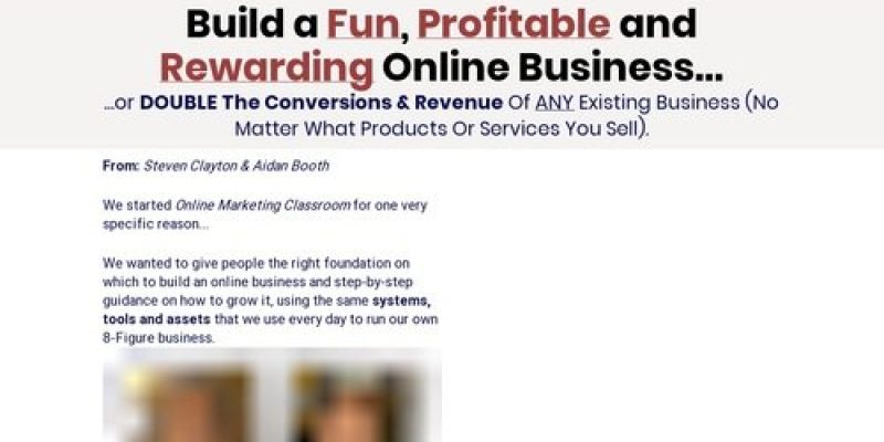 Online Marketing Classroom – Up To $748/sale!