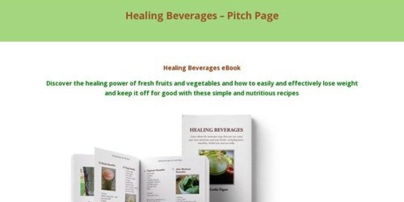 Healing Beverages – Pitch Page – Lenka Pagan