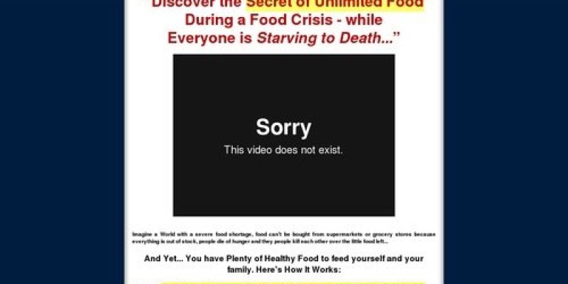 Food Crisis No Problem – How to Prosper in Food During a Food Shortage