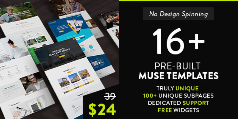 dMuse All in One Muse Template