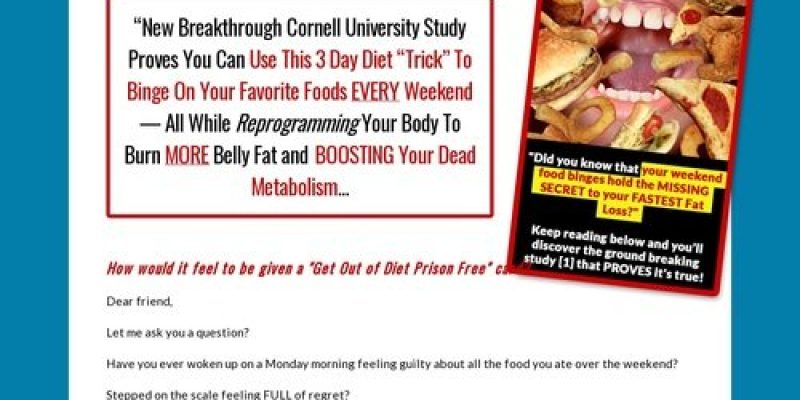 Diet Free Weekends by Mike Whitfield