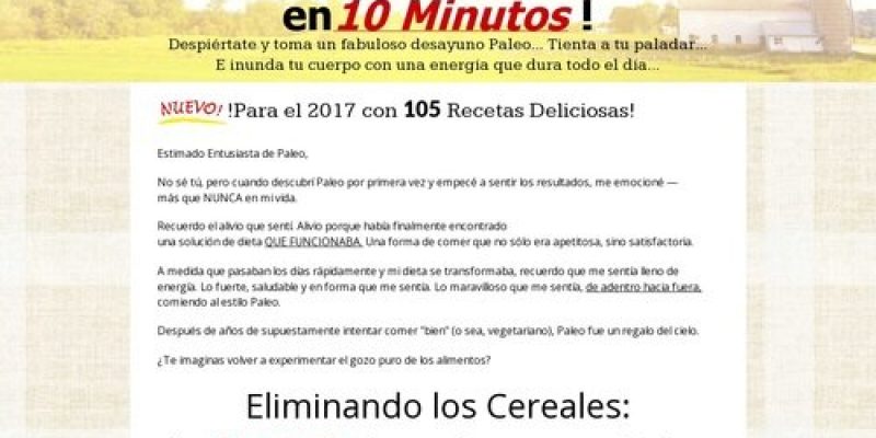 Spanish Version Of Paleo Breakfast Bible