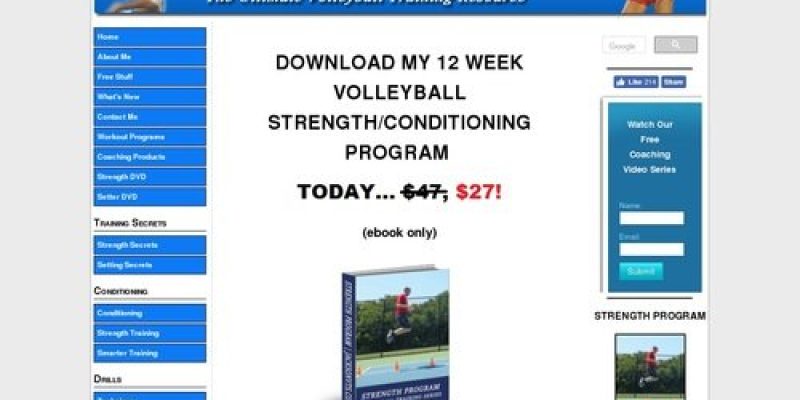 Volleyball Training Programs | #1 World Wide Volleyball Strength Program