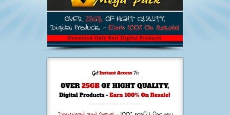 Digital Mega Pack – Over 25GB MRR Files To Download