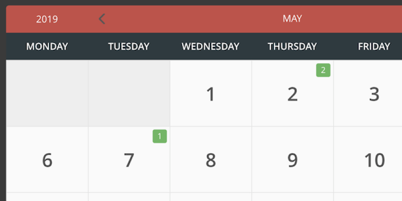 eCalendar – Responsive Events Calendar