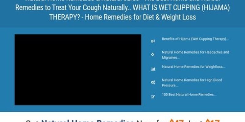 Natural Home Remedies -WHAT IS WET CUPPING (HIJAMA) THERAPY?