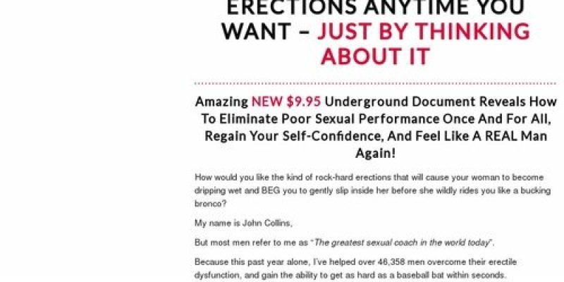 The ED Bible – Naturally Put An End To Erectile Dysfunction For Less Than $10