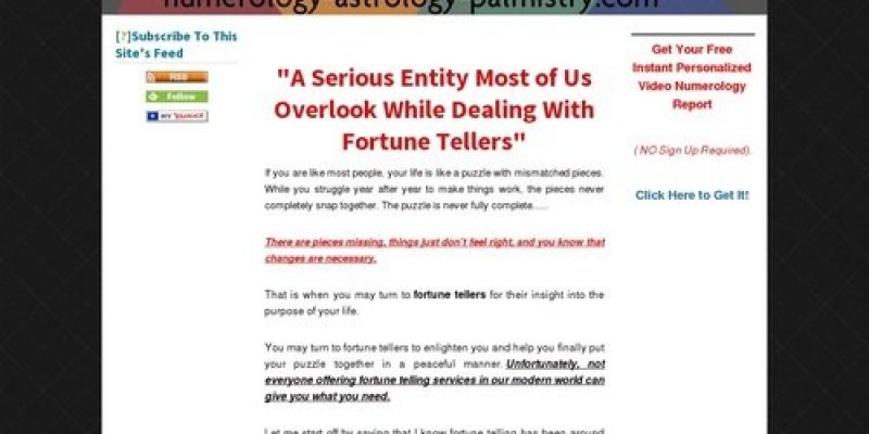 A Serious Entity Most of Us Overlook While Dealing With Fortune Tellers