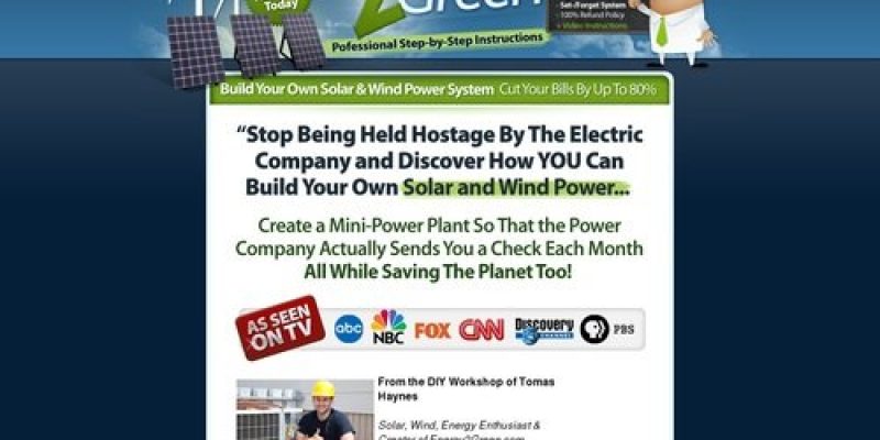 Build Your Own Wind And Solar Power System | Energy 2 Green