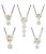 Combo OF 5 Piece AD American Diamond &white Crystal Stone Fashion Jewelry Mangalsutra Set for Women