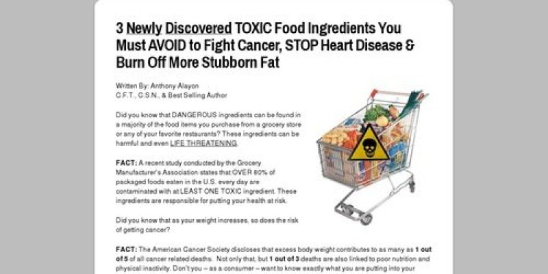 101 Toxic Food Ingredients – New Conversion Breakthrough