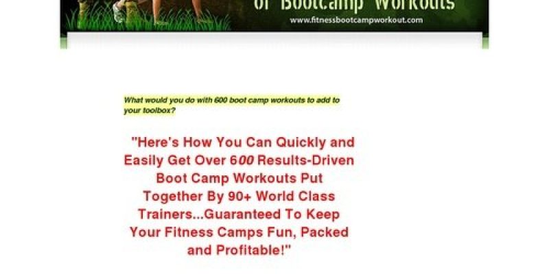 Fitness Bootcamp Workouts-Fitness Bootcamp Workouts