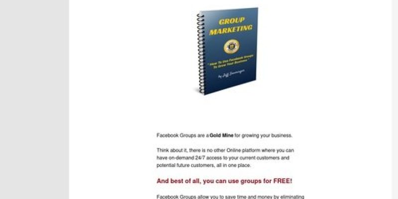 Group Marketing – JAS Publishing