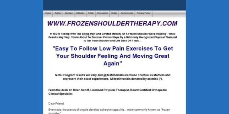 Proven treatment for frozen shoulders, shoulder pain & stiffness – FROZENSHOULDERTHERAPY.COM