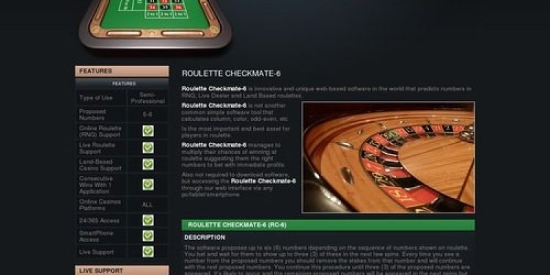 Roulette Checkmate – Software for Roulette with number prediction for EASY money and Fast profits in online casinos.