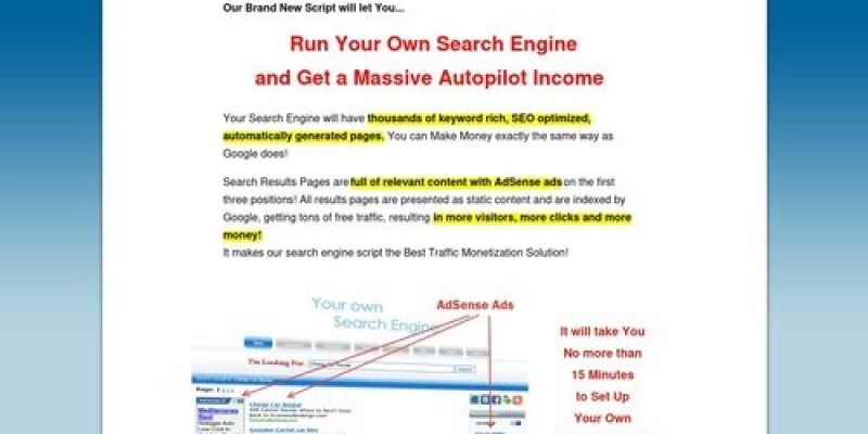 Run Your Own Search Engine And Make Money Like Google!