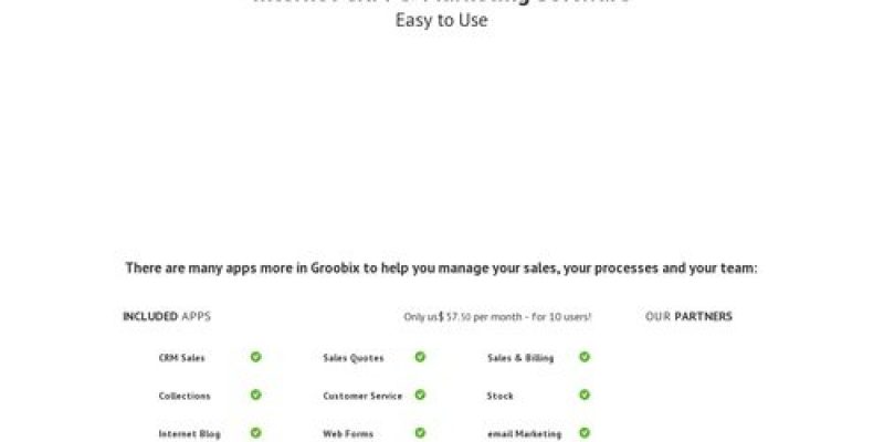 CRM, Project Manager, Task Manager: Groobix – Easy to use online tools to help you run your business
