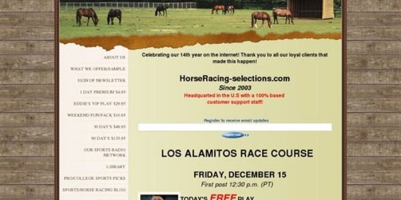 HorseRacing-selections.com – Horse Racing, Horse Tout Sheet