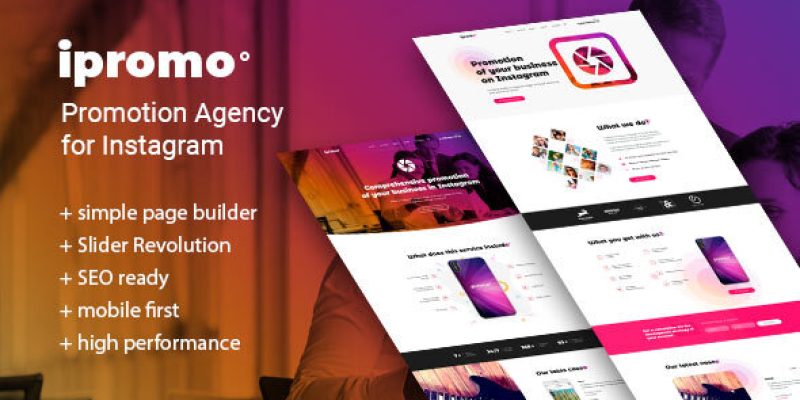 iPromo – Instagram Agency WordPress Theme