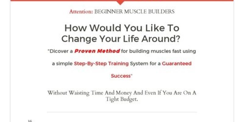 A Complete Beginners Muscle Building Guide