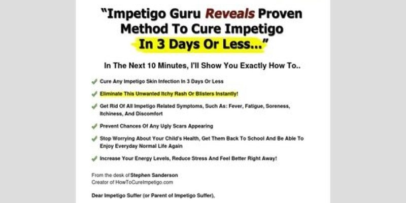 Fast Impetigo Cure – The #1 Natural Impetigo Treatment Method Available