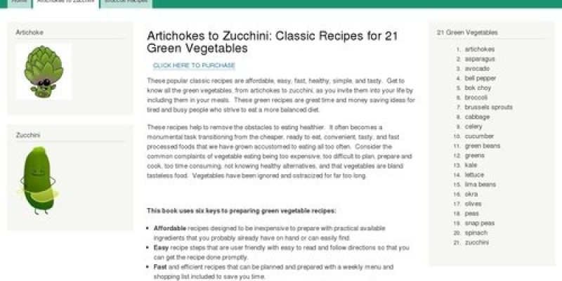 Artichokes to Zucchini: Classic Recipes for 21 Green Vegetables | Julianne Gardens