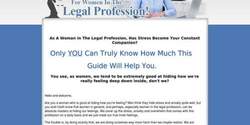 Natural Stress & Anxiety Relief For Women In The Legal Profession!