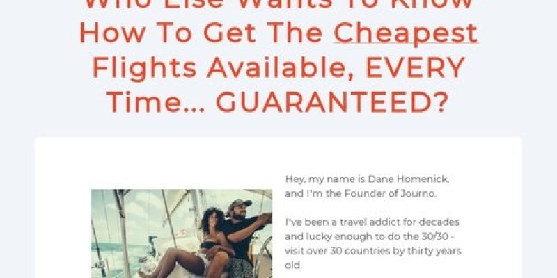 How To Book The Cheapest Airfare Available, Every Time… By Journo Travel