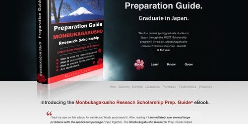Monbukagakusho Research Scholarship 2019-2010 Prep. Guide eBook© – GraduateInJapan.com