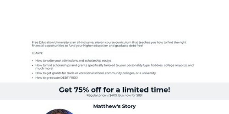 ClickBank – Free Education University Sales Page