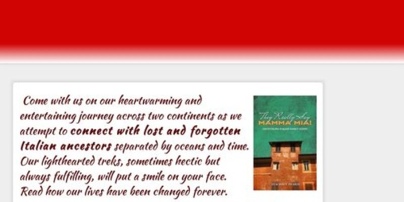 Clickbank -Book about family tree and Italian ancestry by Sandy and Dr. Picardi |