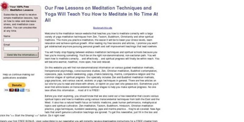 Meditation techniques and guided lessons that teach you how to meditate