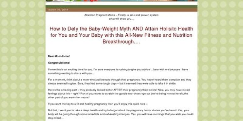 The Fit And Healthy Pregnancy Guide