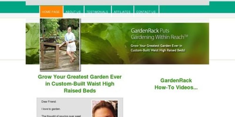 GardenRack ─ The Waist High Raised Bed Garden System | Home