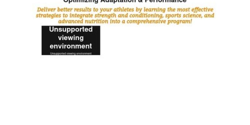Optimizing Adaptation and Performance