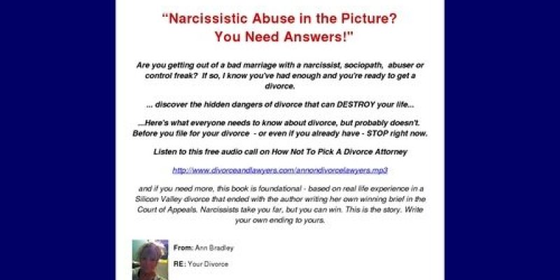 Divorcing A Narcissist And Other Jerks