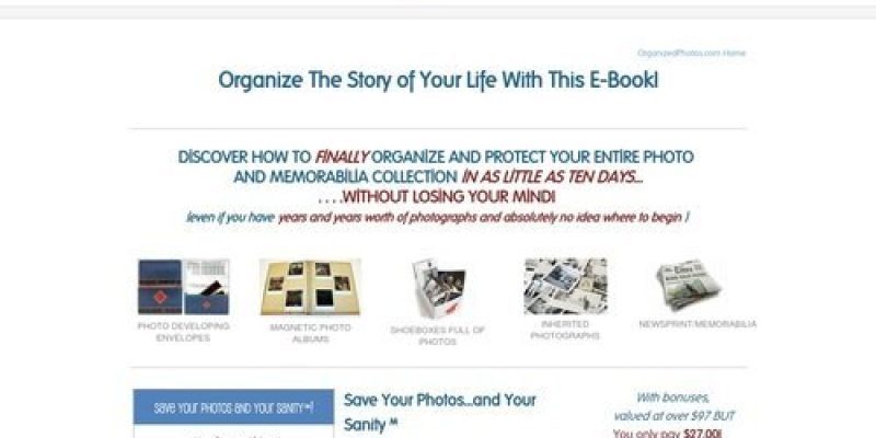How to organize photos and memorabilia – Organized Photos