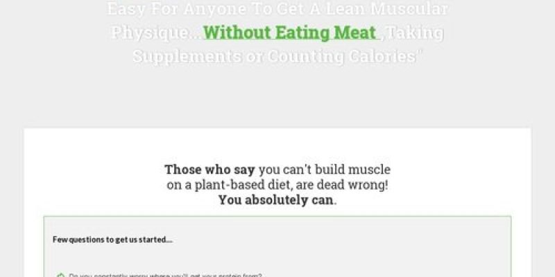 The Plant Based Bodybuilding System – Over 80 High Protein Recipes