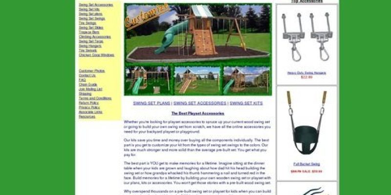 Playset Accessories| Wood Swing Sets and Swings – Playset Junction