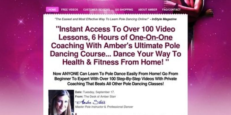 Home Pole Dancing Classes – 6 Hours of 100 Pole Dancing Videos Lessons With One-on-One Coaching