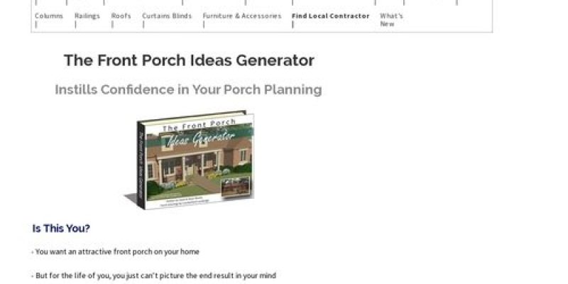 Front Porch Ideas Generator