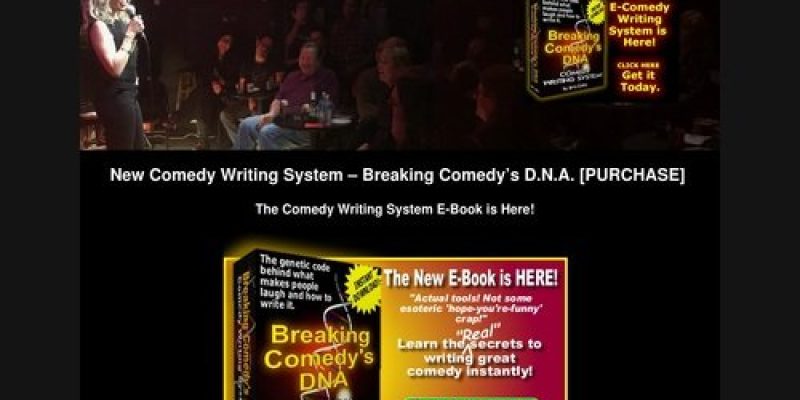 New Comedy Writing System – Breaking Comedy's D.N.A. [PURCHASE] – Stand Up Comedy Clinic
