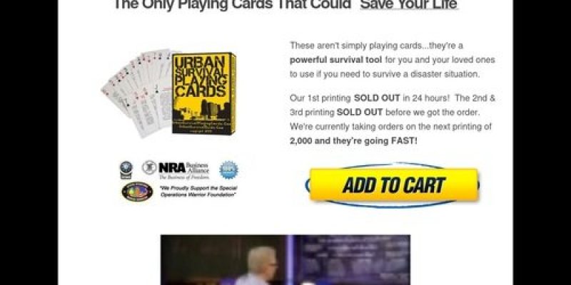 ClickBank — Urban Survival Playing Cards