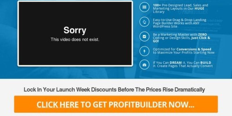ProfitBuilder – The #1 Drag & Drop Marketing Page Builder for WordPress